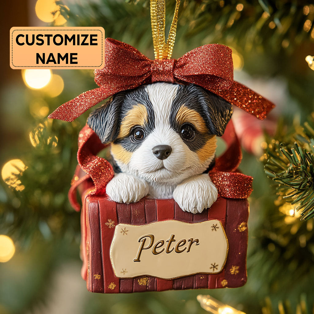 Gifted Aussie CP0112037CL Personalized Christmas Ornament