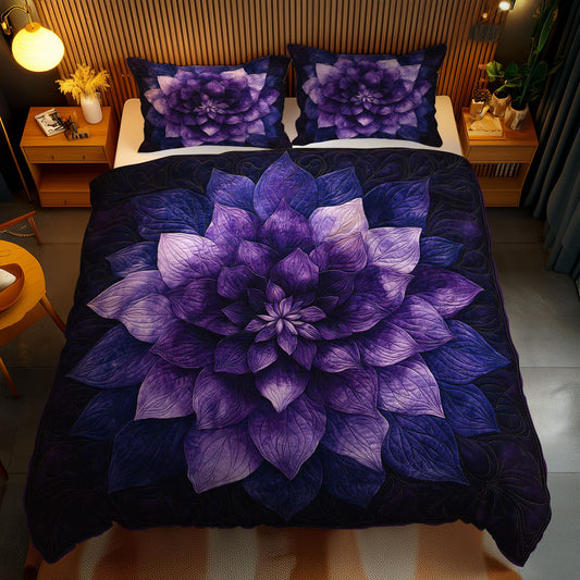 Deep Plum Flower WN1303137CL Duvet Cover Set