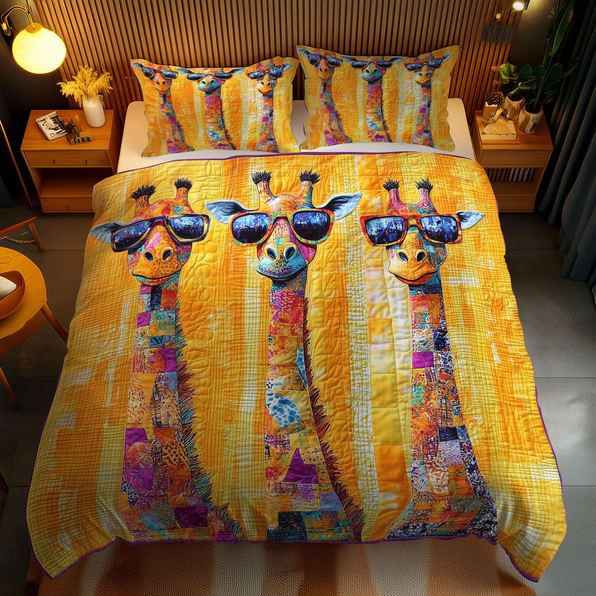 Cool Funny Giraffes WN1103101CL Duvet Cover Set