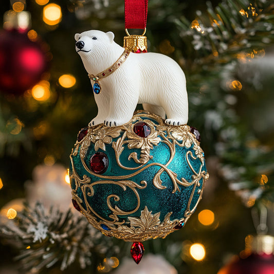 Charming Polar Bear CW0112007CL Christmas Ornament