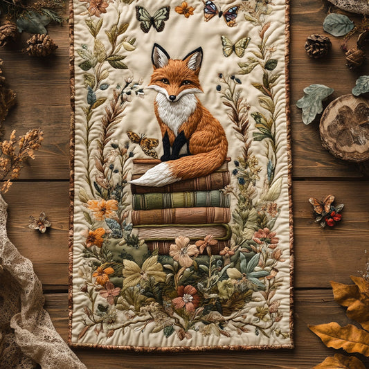 Enchanted Fox Rest WN0807040CL Quilted Table Runner