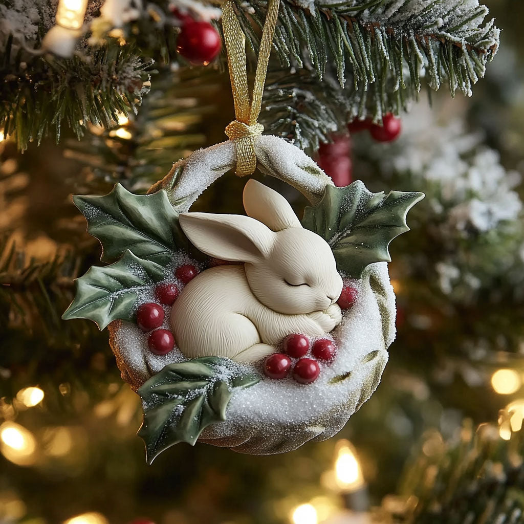 Rabbit Snowdream WN0812064CL Christmas Ornament