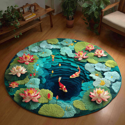 Lotus Tranquil CP0412127CL Quilted Round Mat