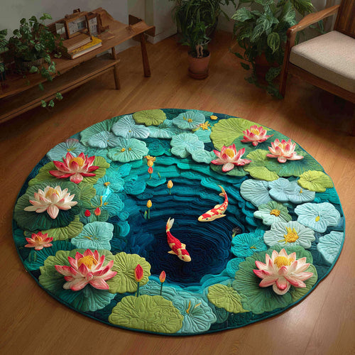 Lotus Tranquil CP0412127CL Quilted Round Mat