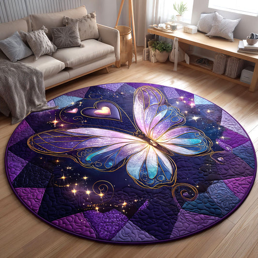 Butterfly Fantasy CW1401072CL Quilted Round Mat