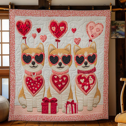 Shiba Love Trio WN0201014CL Quilt