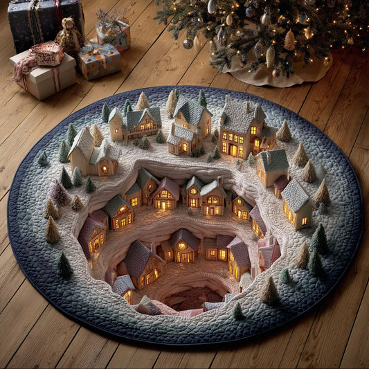 Village Glow CW2811016CL Quilted Round Mat