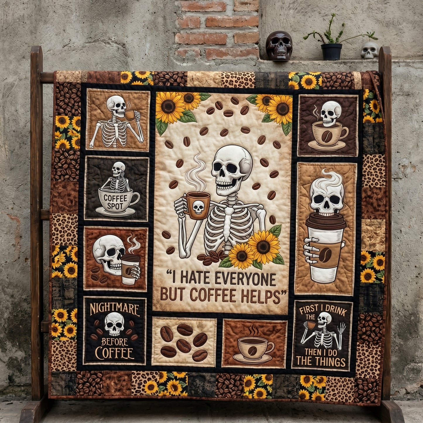 Coffee Spot XR1504012CL Quilt