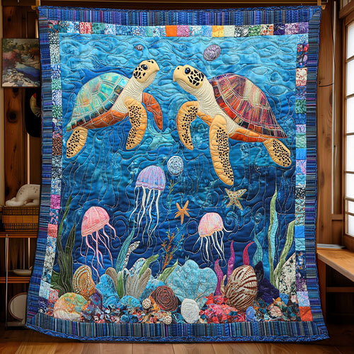 Couple Turtle WP2803039CL Quilt