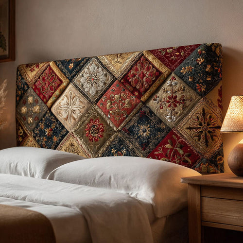 Classic Diamond Patchwork CW2912004CL Quilted Headboard Slipcover