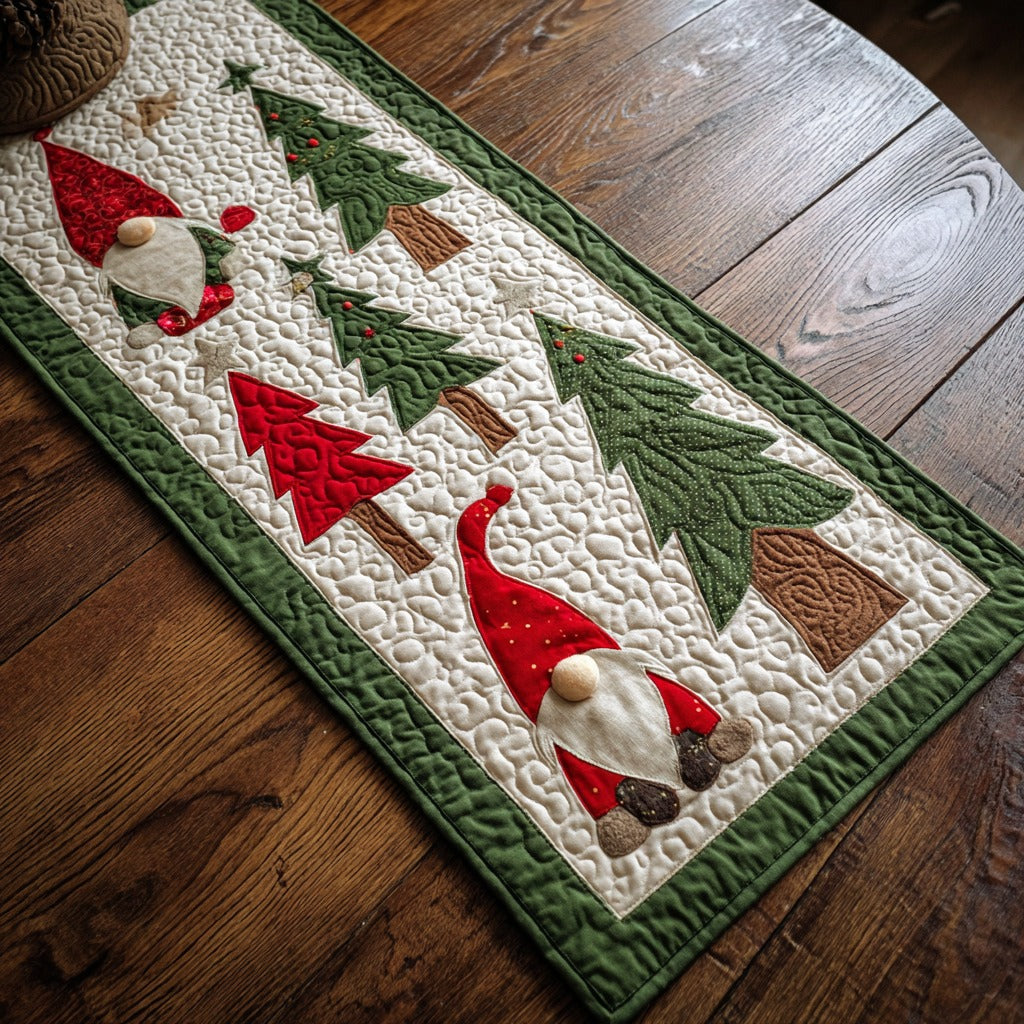 Christmas Trees XR1211013CL Quilted Table Runner