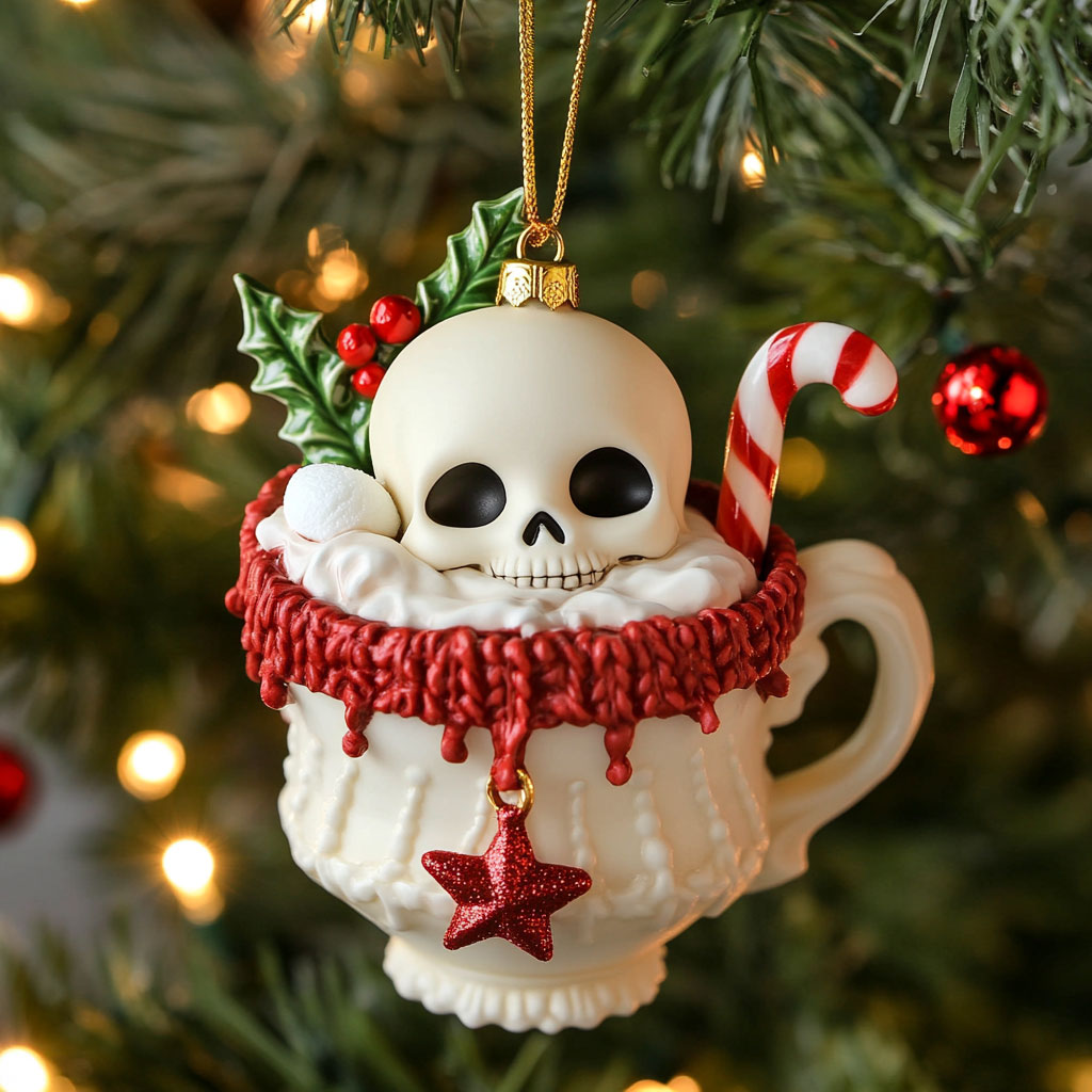Yuletide Skull CP2411192CL Christmas Ornament
