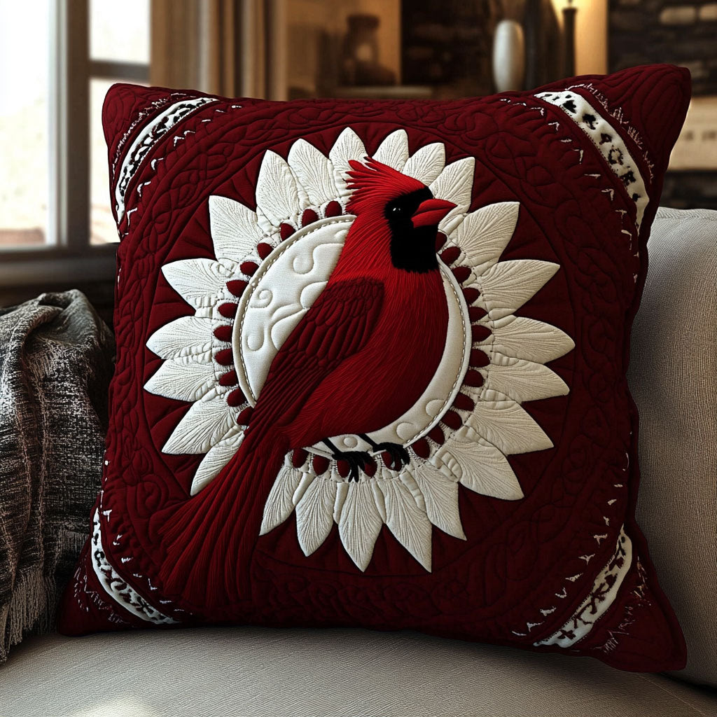 Sacred Red Cardinal KL0501010CL Quilt Pillow Case