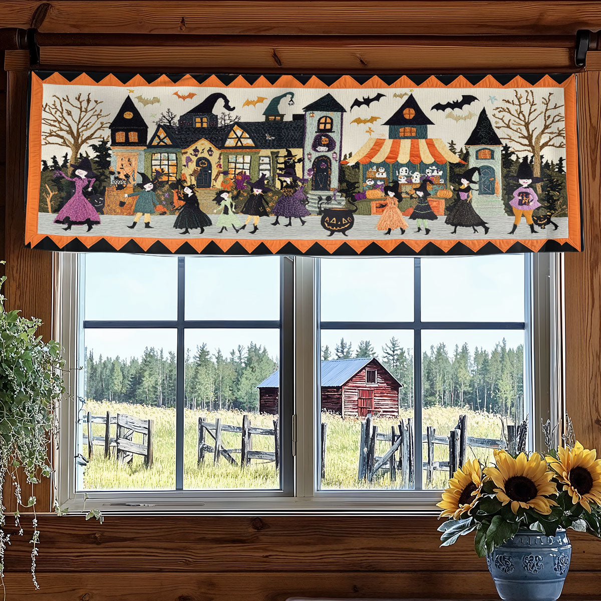Wildwood Witches WN0108059CL Quilted Valance