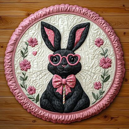 Soft Petals Bunny KL1301019CL Quilted Round Mat