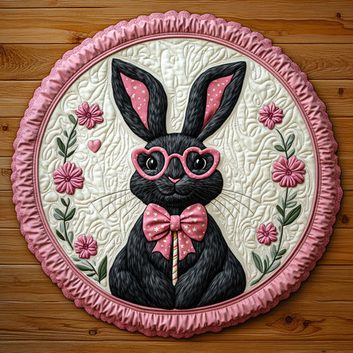 Soft Petals Bunny KL1301019CL Quilted Round Mat