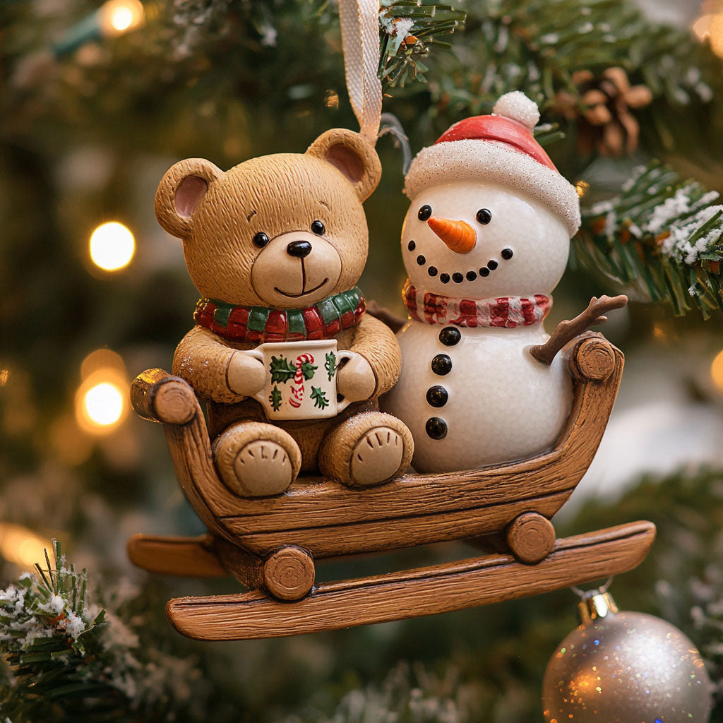 Snowman Cozy Journey WN1112088CL Christmas Ornament