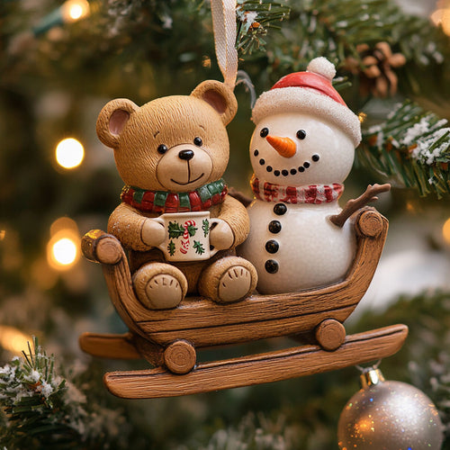 Snowman Cozy Journey WN1112088CL Christmas Ornament