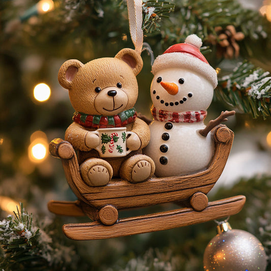 Snowman Cozy Journey WN1112088CL Christmas Ornament