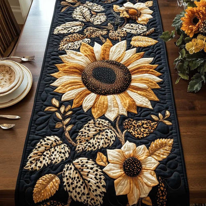 Sunflower Garden WN3103045CL Quilted Table Runner