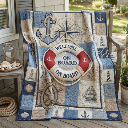 Welcome Aboard Harbor WN1805014CL Quilt