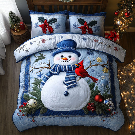 Holiday Hearth Snowman WN2509035CL Duvet Cover Set