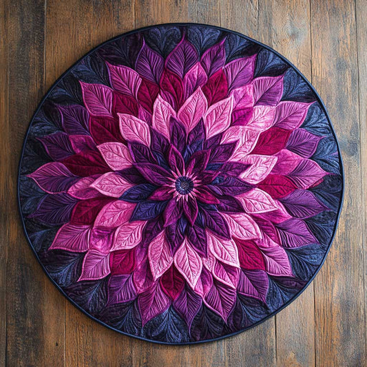 Dahlia Charm WN2904068CL Quilted Round Mat