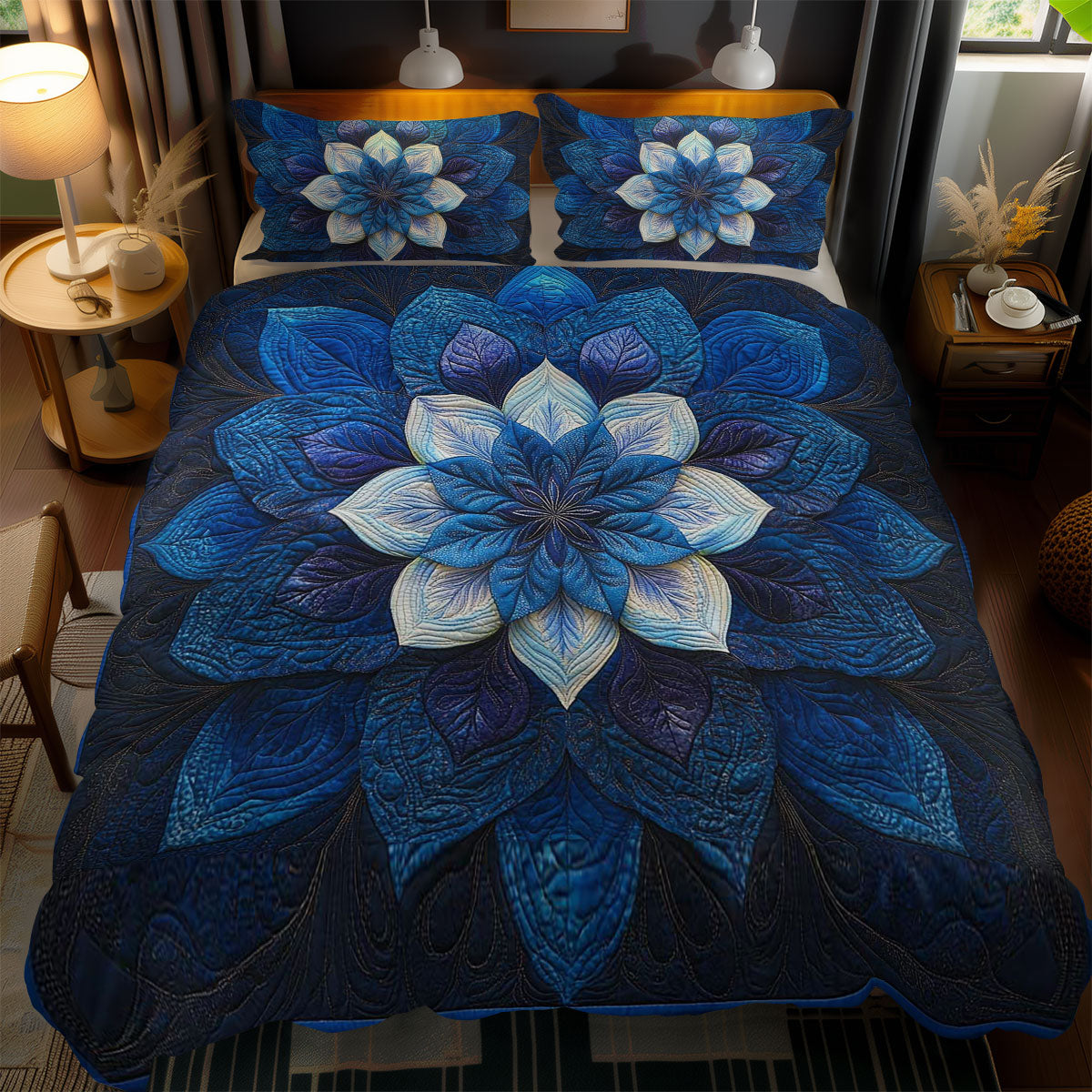 Ocean Bloom Flower WN1103135CL Duvet Cover Set