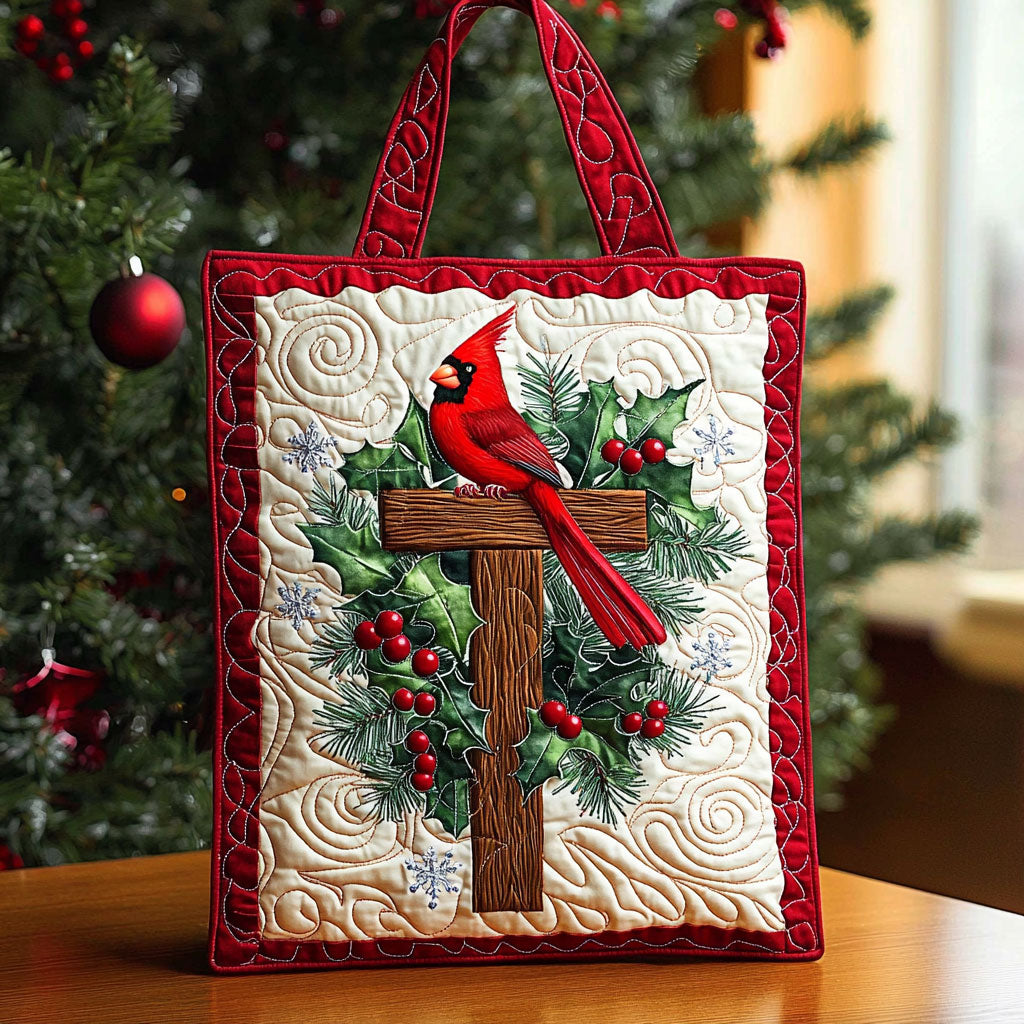 The Cardinal Of God QA0712038CL Quilted Tote Bag