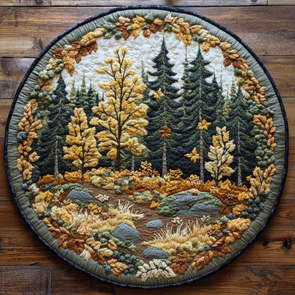 Twilight Forest WN0905047CL Quilted Round Mat