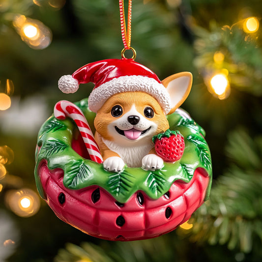 Corgi Cheer WN1610052CL Christmas Ornament