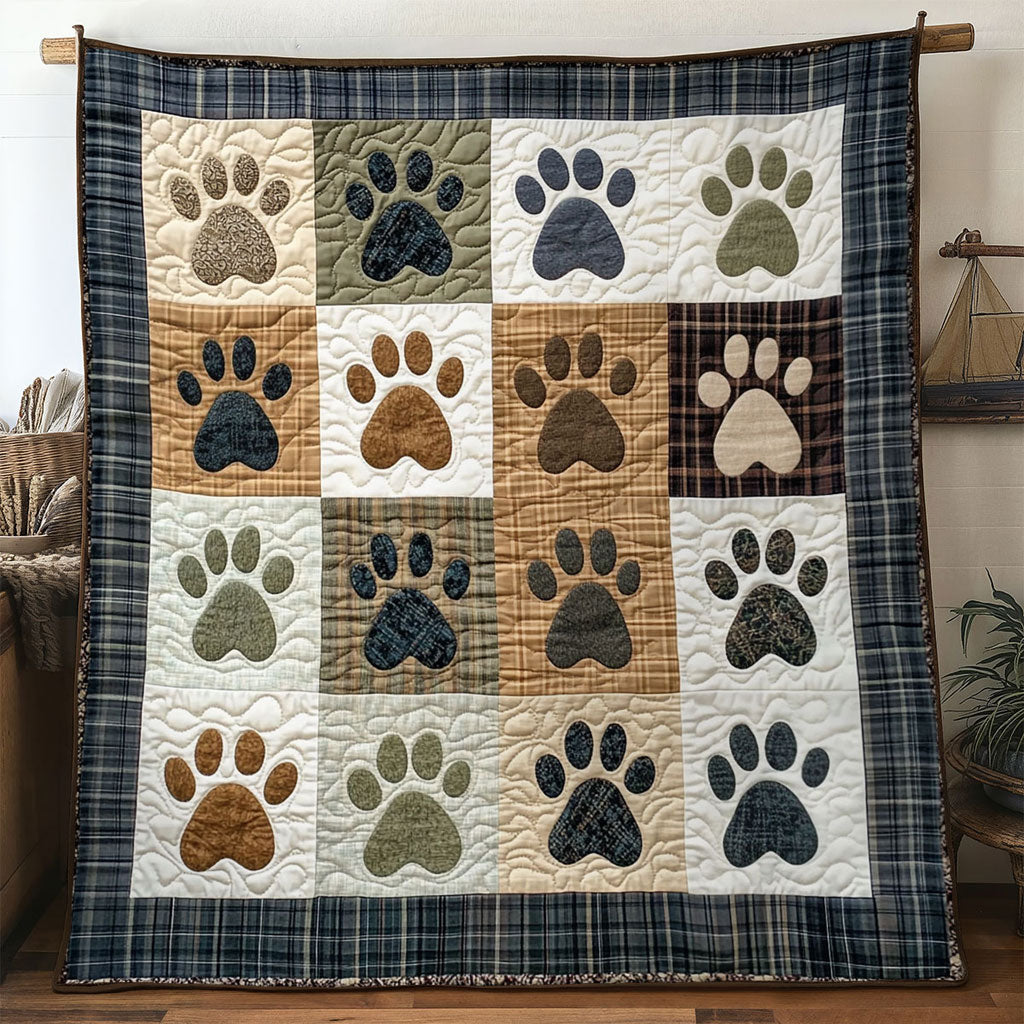 Dog Paw Memory WN1201019CL Quilt