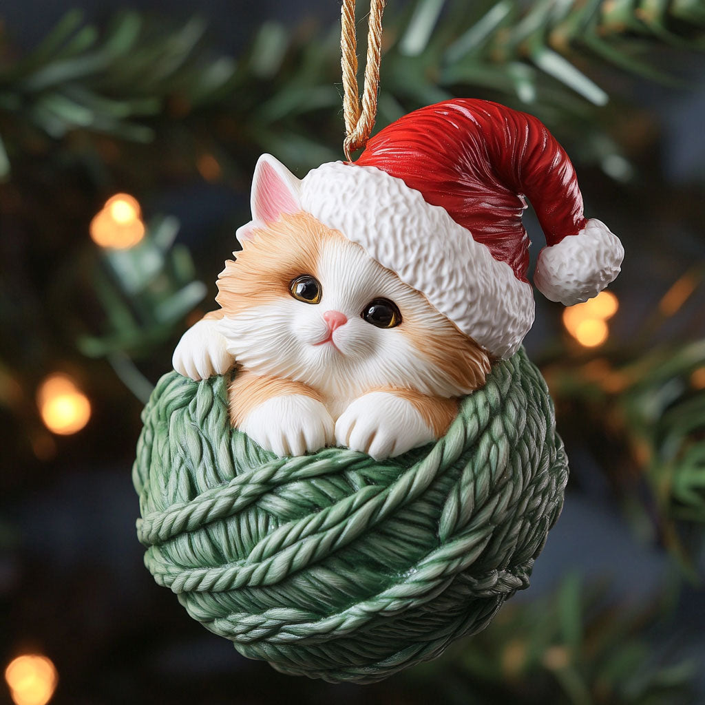 Santa Kitty CP0612023CL Christmas Ornament