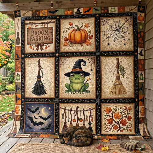 Frog Witch Patchwork WN0605009CL Quilt
