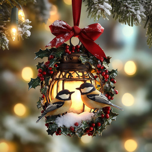Lantern Chickadee WN2210037CL Christmas Ornament