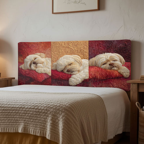 Dreamy Shih Tzu CW2712007CL Quilted Headboard Slipcover
