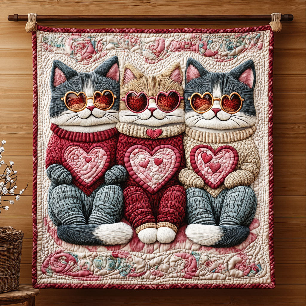 Heartfelt Kitties KL1501020CL Quilt