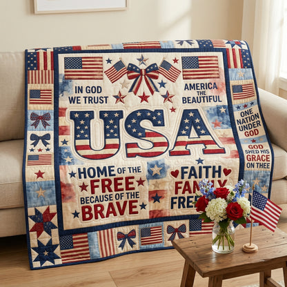 Faith Family Freedom XR1004017CL Quilt