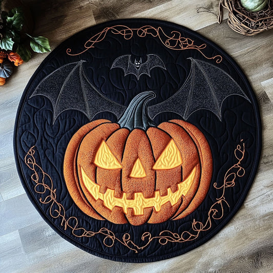 Halloween Glow WN2307023CL Quilted Round Mat