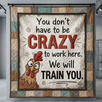 Workplace Humor Chicken WN1004012CL Quilt