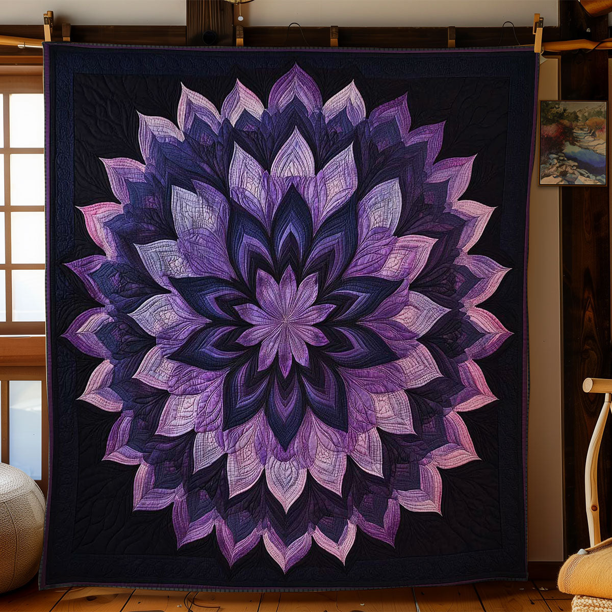 Moonlit Flower WN0802031CL Quilt