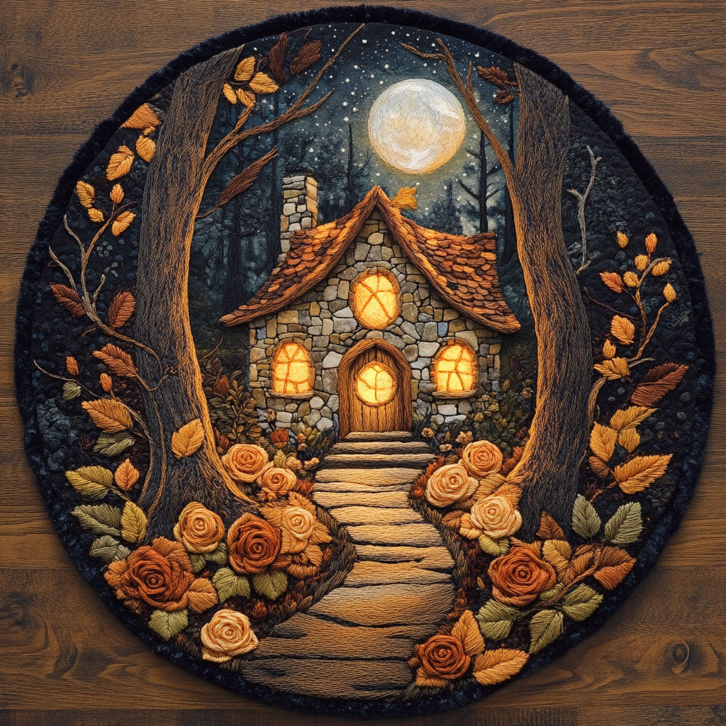 Willowpath Home WN2705080CL Quilted Round Mat