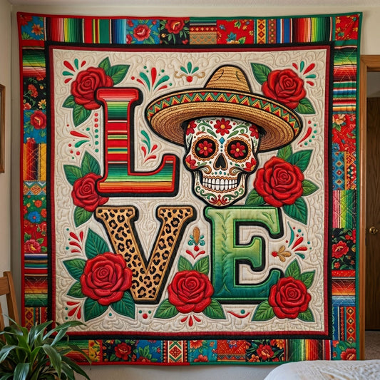 Day Of The Dead Love WN0505012CL Quilt