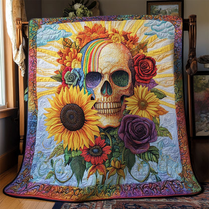 Floral Skull WN0702027CL Quilt