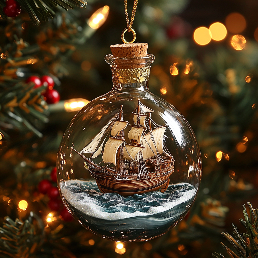 Bottle Ship CP2811200CL Christmas Ornament