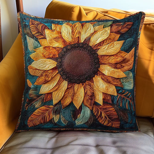 Sunflower Harvest Vibes WN1302065CL Quilt Pillow Case