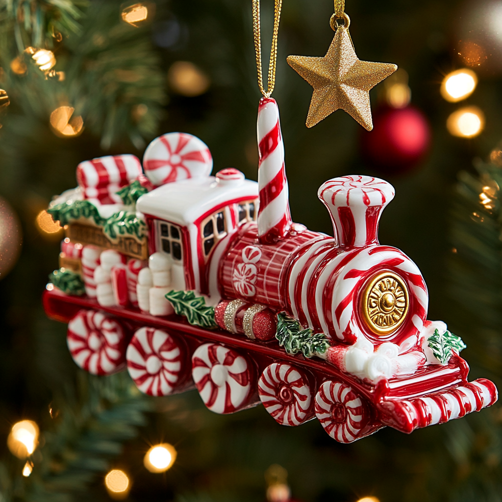 Peppermint Train CP2811146CL Christmas Ornament