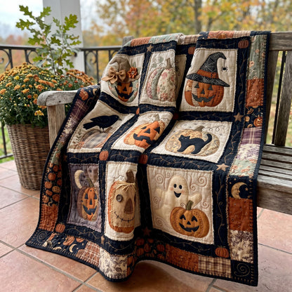 Rustic Halloween Patchwork WN0705024CL Quilt
