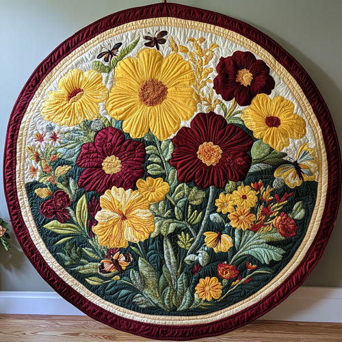 Royal Flower WN0808078CL Quilted Round Mat