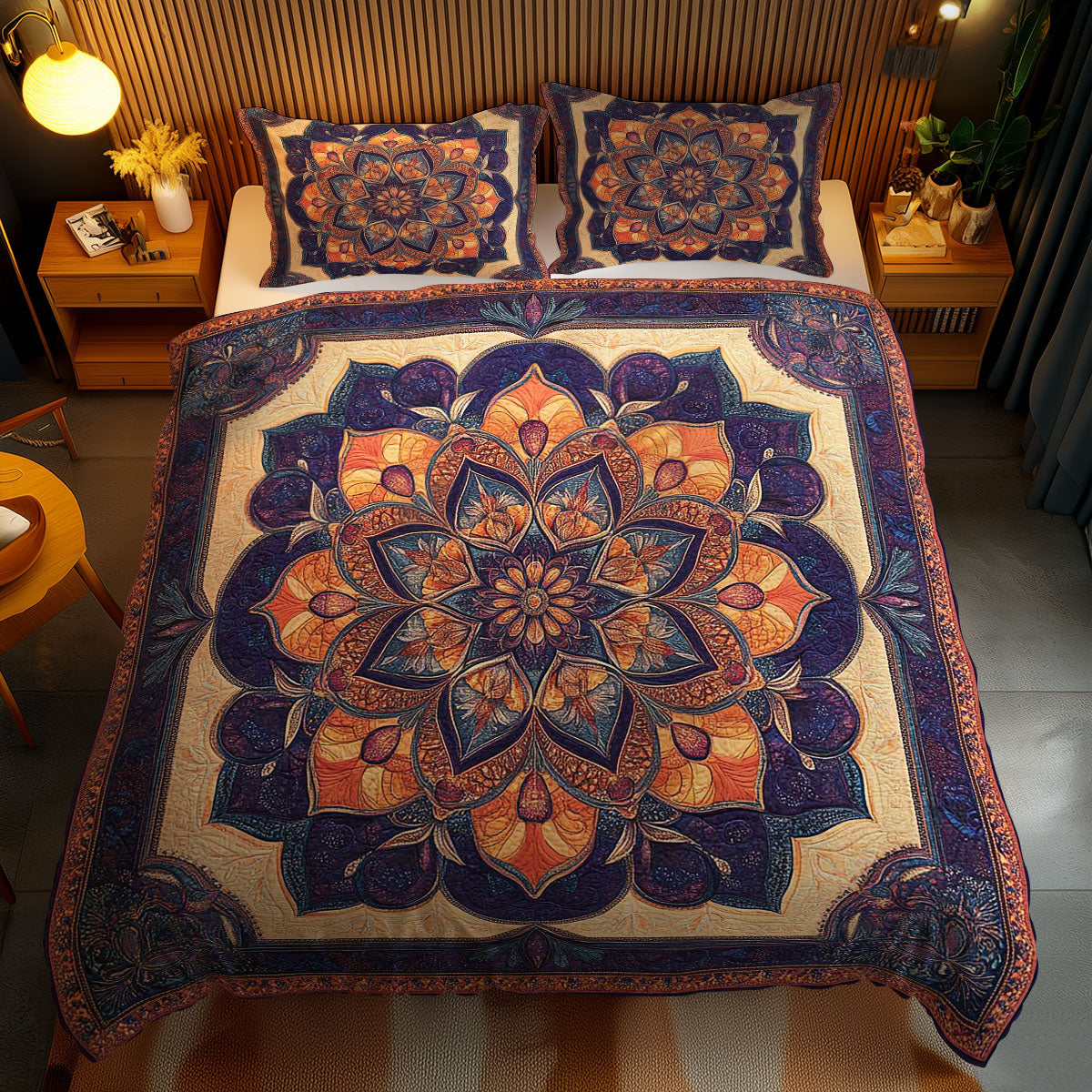 Ethereal Flower Mandala WN0402071CL Duvet Cover Set